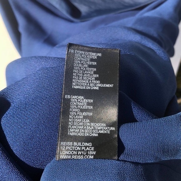 Reiss Dress - Camilia NWT Women Size 0 | Blue - Picture 9 of 10